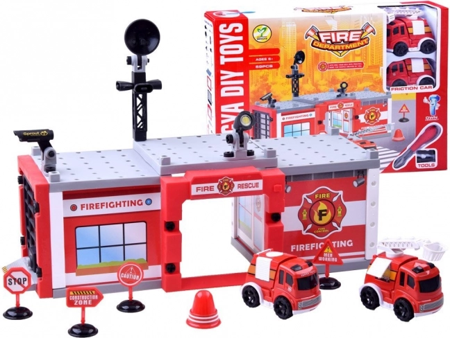 Konstrukcijski set vatrogasna postaja, 59 dijelova