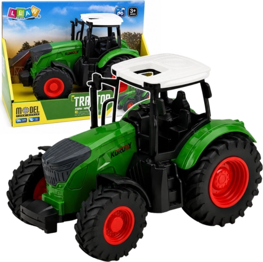Poljoprivredni traktor 1:24 s gumenim kotačima zeleno-bijeli