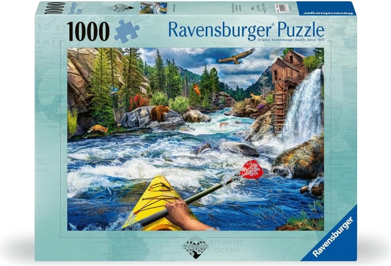 Ravensburger puzzle Wanderlust: vožnja divljom rijekom 1000 dijelova