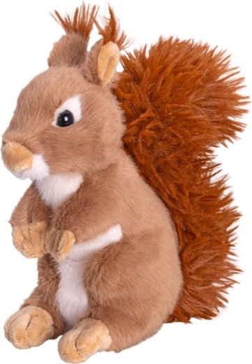 Plišana vjeverica 20 cm – mekana igračka za djecu od rođenja