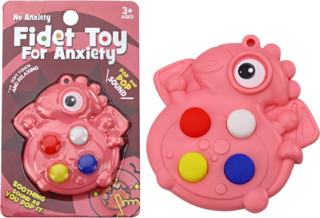 Ružičasti dinosaur Pop It antistres igračka