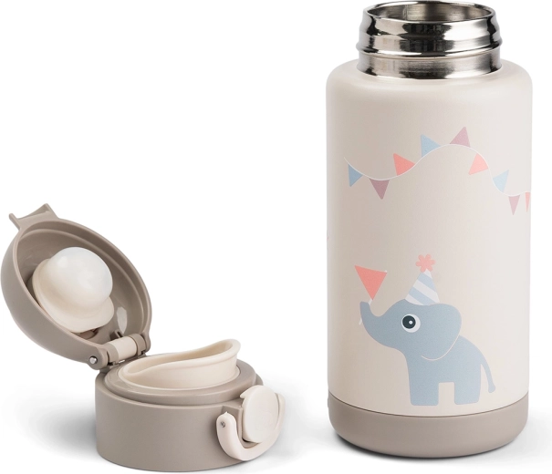 Done by Deer Celebration insulated bottle, sand, 340 ml