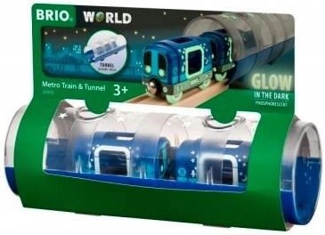 Metro set koji svijetli u mraku s tunelom