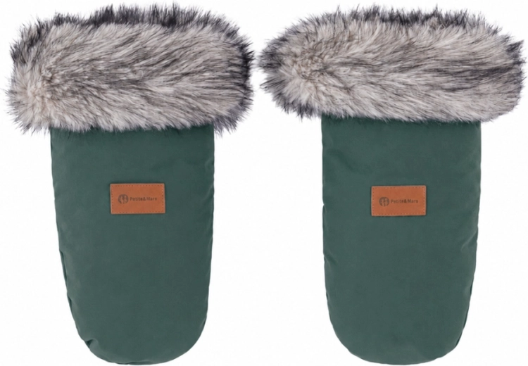 Petite&Mars rukavice Fjora Veritable khaki - 1 par