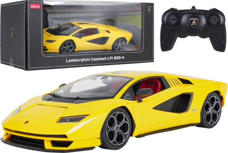 Rastar automobil Lamborghini Countach LPI 800-4 na daljinsko upravljanje, žuti, 1:16