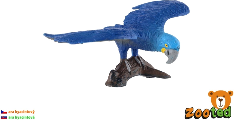Ara hijacintna papiga – figurica 9 cm - 1 komad