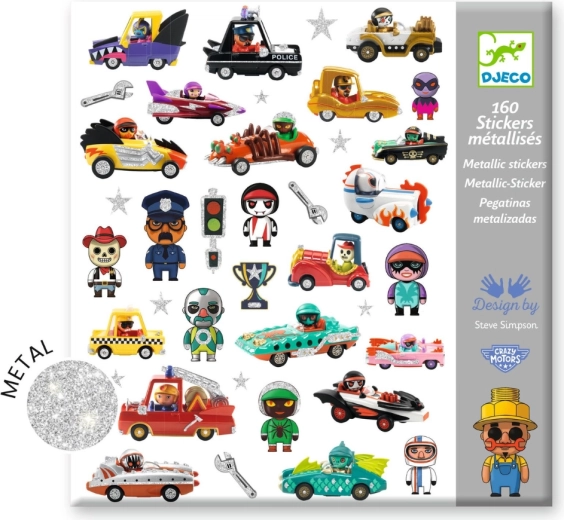 Naljepnice Crazy Motors DJECO