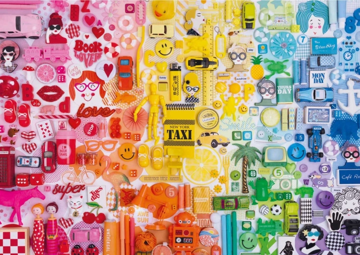 Puzzle šarena kolaža 500 dijelova EDUCA