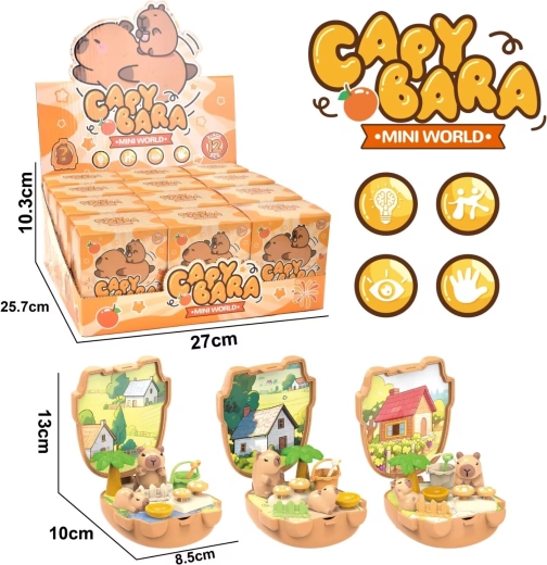 Figurica kapibare u kutijici – set 10 cm