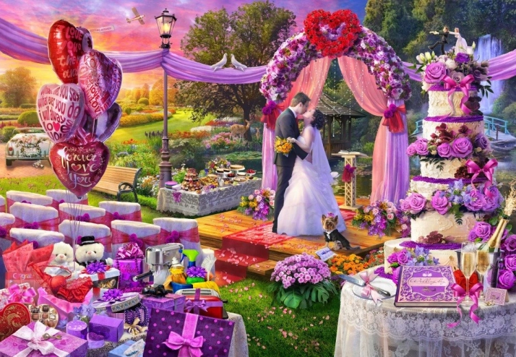 Bluebird puzzle Svatebni dan 1000 dijelova