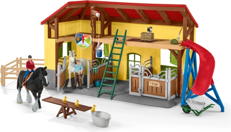 Schleich Farm World štala za konje s priborom