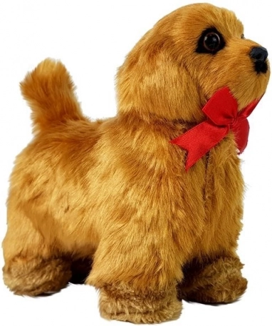 Interaktivni psić – hoda i laje, smeđi