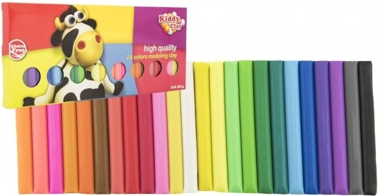 Modelina Kiddy Clay 500g – 24 boja
