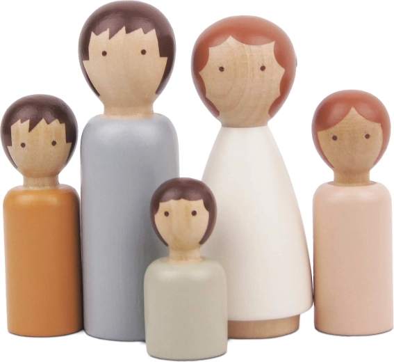 Le Toy Van drvena obitelj figurica za kućicu za lutke (5 likova)