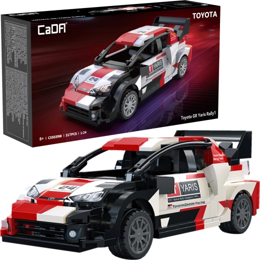 Konstruktorski set CaDA Toyota GR Yaris Rally1 – trkaći auto 317 dijelova (1:24)
