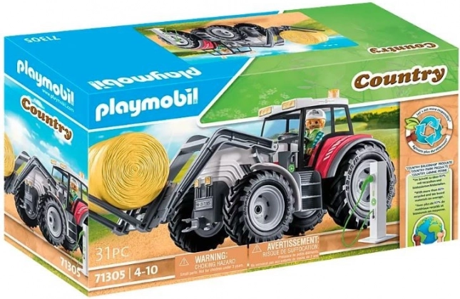 Set figurica COUNTRY: veliki električni traktor s preklopnim krovom