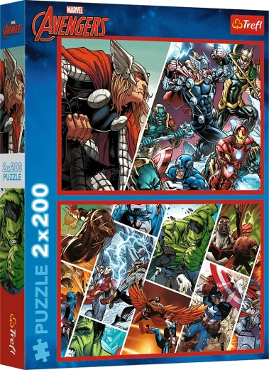 Puzzle 2×200 dijelova Avengers – Branitelji svijeta MARVEL
