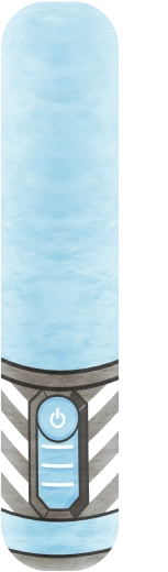 Fluffy Fighterz light-up plush sword blue