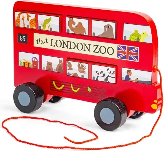 Drveni londonski autobus na potezanje Bigjigs Toys
