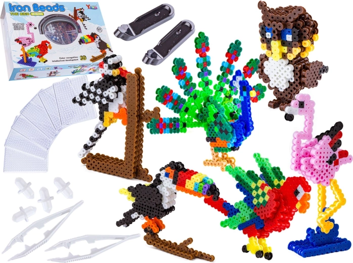 Peglice za glačanje 3D – ptice, set 3000 kom