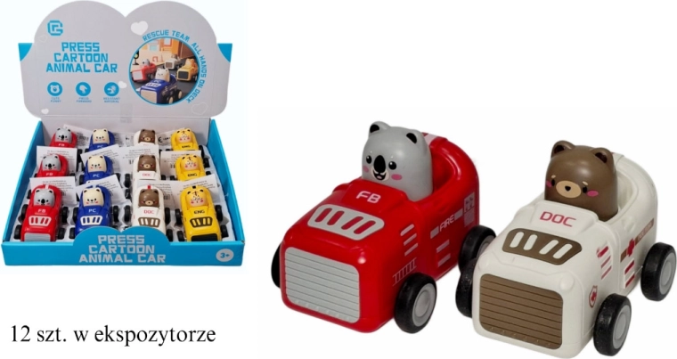 Autić za malu djecu s pogonom „press and go” - 1 komad