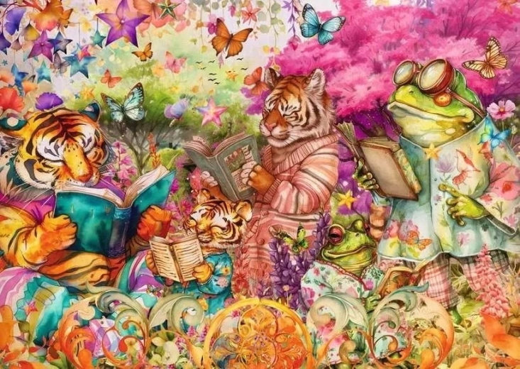 Ravensburger puzzle Knjižni klub 1000 dijelova