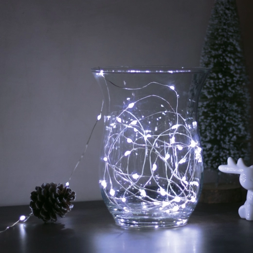 Christmas LED string lights 5 m, 50 LEDs, cool white