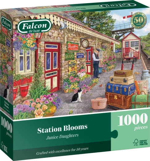 Falcon puzzle Flowers at the Railway Station 1000 pieces