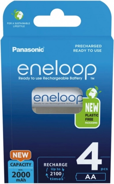 Eneloop punjive baterije AA 2000 mAh, 4 kom