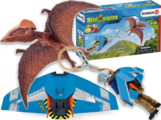 Schleich Dinosaurs raketni ruksak Jetpack za potjeru