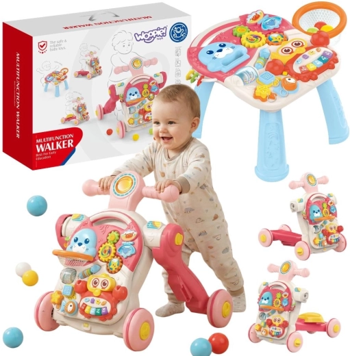 WOOPIE Baby edukativna hodalica, guralica, romobil i stol za aktivnosti 4 u 1