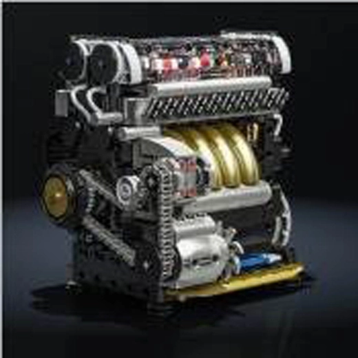 L-TYPE Engine Model Building Kit, 847 Pieces