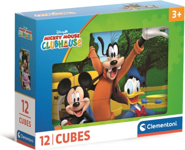 Puzzle kocke 12 kom DISNEY Klub prijatelja Mickey i Minnie – Clementoni