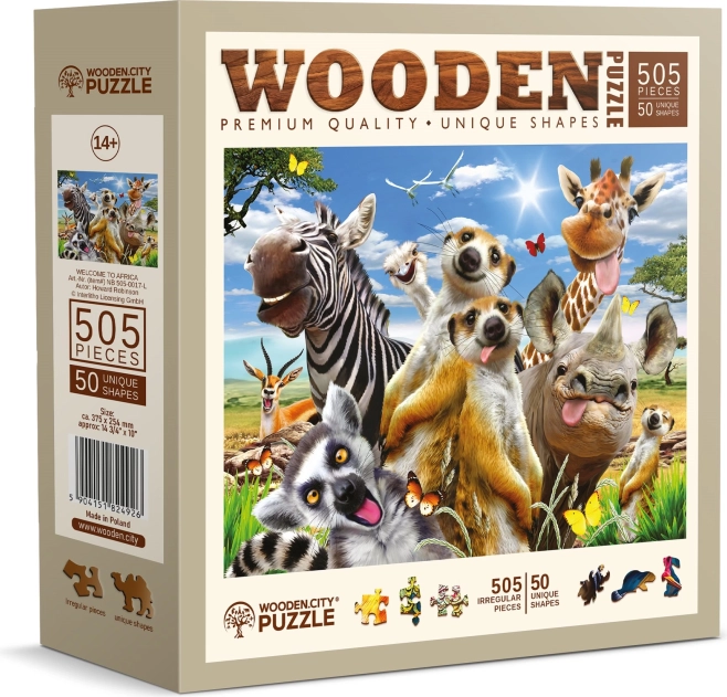 Wooden City drvene puzzle Dobrodošli u Afriku 505 dijelova