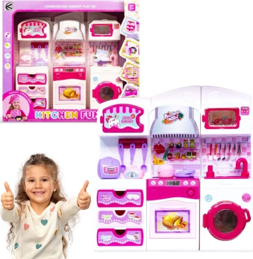 Doll kitchen furniture set – pink - 1 piece