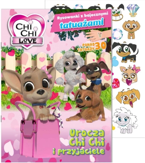 Chi Chi Love Coloring Book with Fairy-Tale Tattoos, Part 1