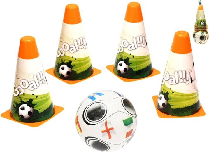 Dječji nogometni trening set s loptom i čunjevima