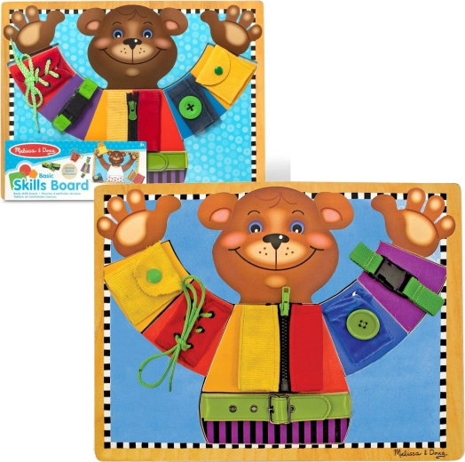 drvena manipulativna ploča medo – učenje osnovnih vještina Melissa & Doug