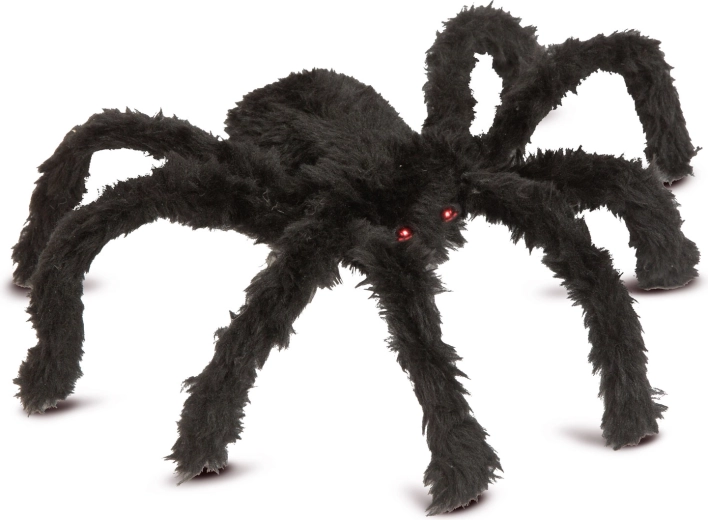 LED Spider Web Decoration with Spider, 60 Warm White LEDs, USB