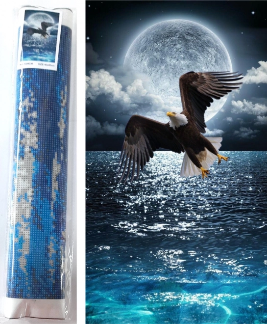 Dijamantno slikanje Noćni lovac 80 × 40 cm