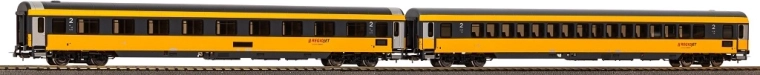 Piko set of 2 REGIOJET 2nd class passenger coaches H0