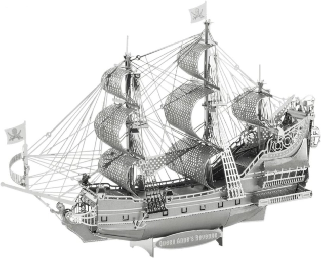 Metalne 3D puzzle METAL EARTH ICONX – jedrenjak Queen Anne's Revenge