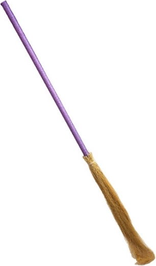 Purple Glitter Witch Broom