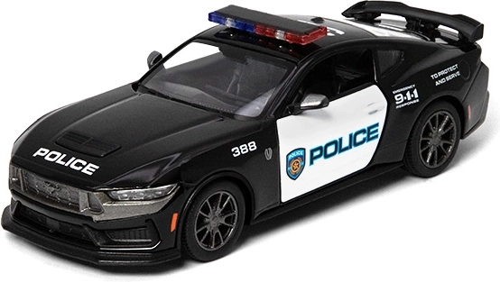 Metalni model Ford Mustang Dark Horse 2024 policijska edicija 1:43, crni