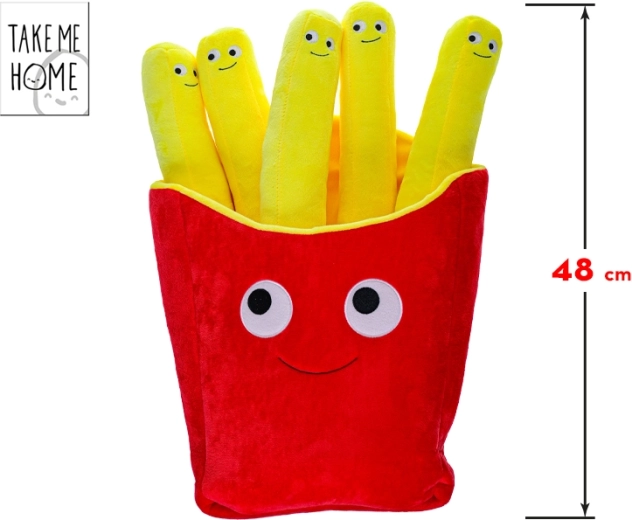 Plišana igračka pomfriti s licem 48 cm