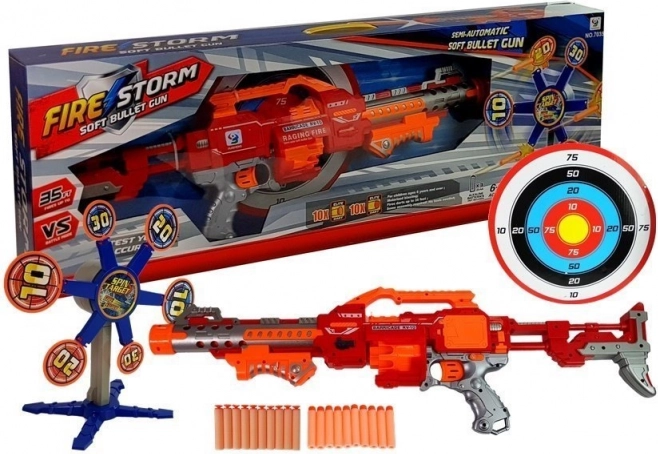 Karabina za pjenaste strelice s rotirajućom metom