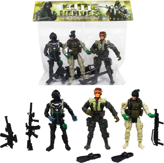 Action Figures of Soldiers Series 1 - 3 pcs