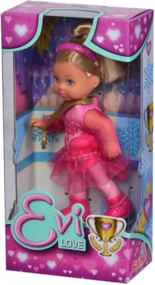 Lutkica evi love klizačica na ledu