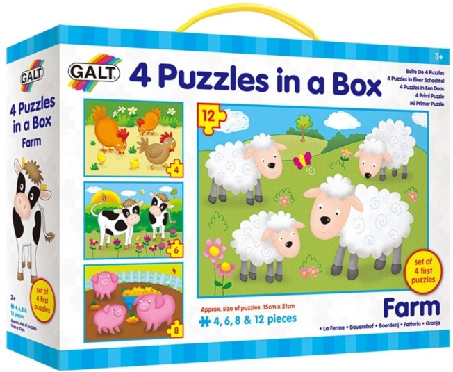 Puzzle domaće životinje 4 u 1 za djecu 3+