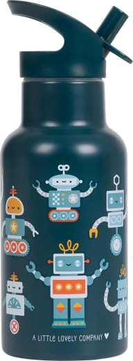 A Little Lovely Company nehrđajuća dvoslojna boca za piće 350 ml roboti